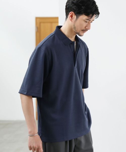 SPU（スプ） ポロシャツ 抗菌防臭＆接触冷感 ダブルフェイス鹿の子