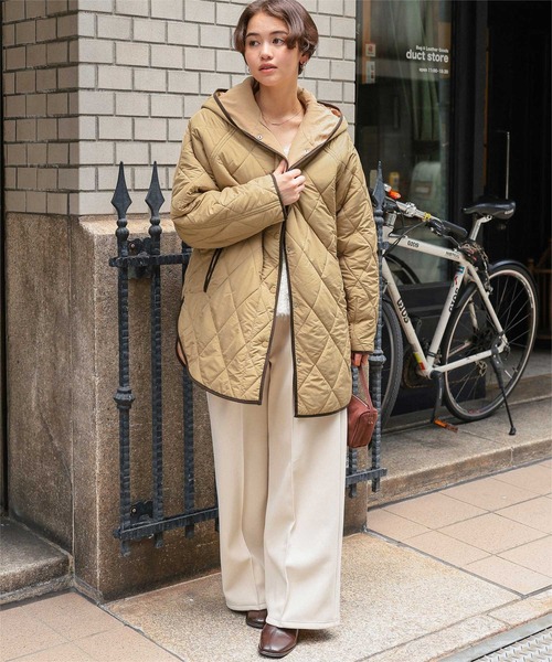 ティティベイト（titivate）/フーデットキルティングショートコート titivate（ティティベイト） ダウンコート ダウンジャケット