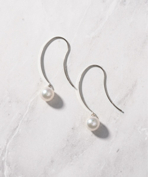 Jewel closet by L&Co. ピアス Pt900 アコヤパール フック 6mm