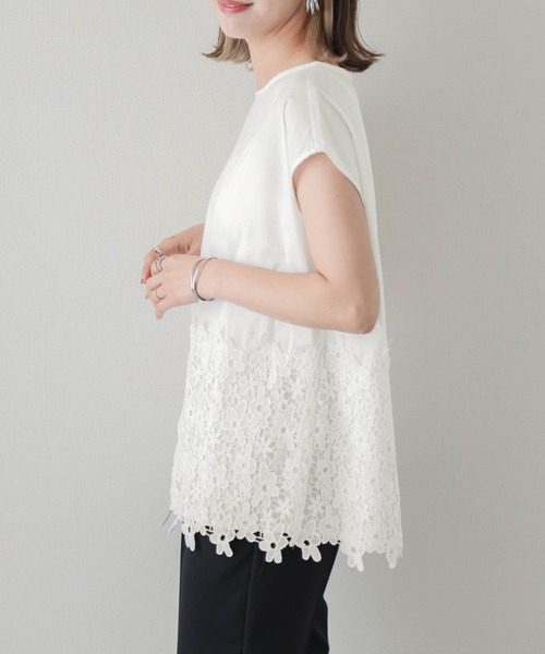 選べるレディース服3点福袋対象商品 プランツジャガード フレンチスリーブ トップス（返品交換ギフト包装不可）レディース 女性  9号 Mサイズ 半袖 カットソー 楽天市場】【クーポンで20％OFF＆送無！8/6 10:59まで】トップス