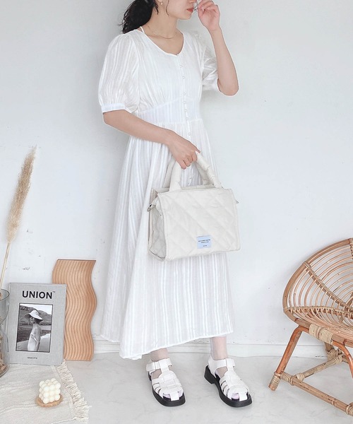 ワンピース ウエスト切替パフスリーブワンピース Zozotown Paypayモール店 通販 Paypayモール