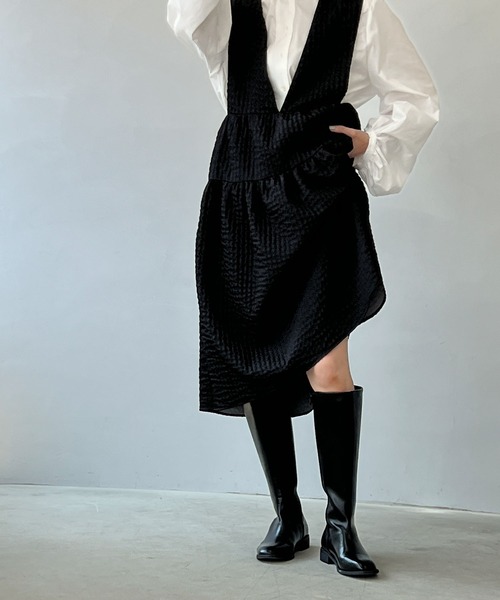 chuclla（チュクラ） ブーツ サイドファスナー フラットロングブーツ