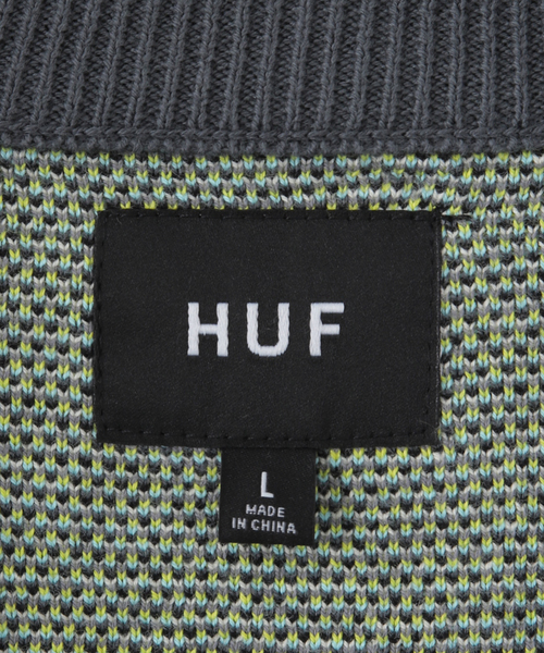 HUF カーディガン 「HUF / ハフ」MASHUP CARDIGAN SWEATER