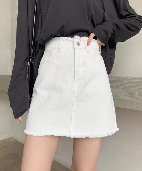 rest&recreation デニムミニ スカート ホワイト S 60%OFF】 rag&bone ラグアンドボーン W1B05K273 MINI SKIRT