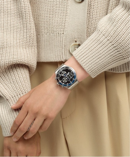 Swatch 腕時計 DARK BLUE IRONY メンズ レディース : ZOZOTOWN