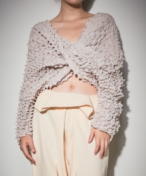 カーディガン Kumo Shibori Twist Top レディース leinwande カーディガン Kumo Shibori Twist Top レディース