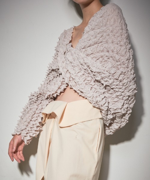 leinwande(ラインヴァンド) カーディガン Kumo Shibori Twist Top leinwande(ラインヴァンド) カーディガン Kumo Shibori Twist Top