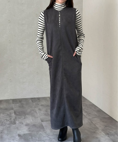 Per sist ence（パーシエンス） ワンピース フェイクスエード前後2WAY