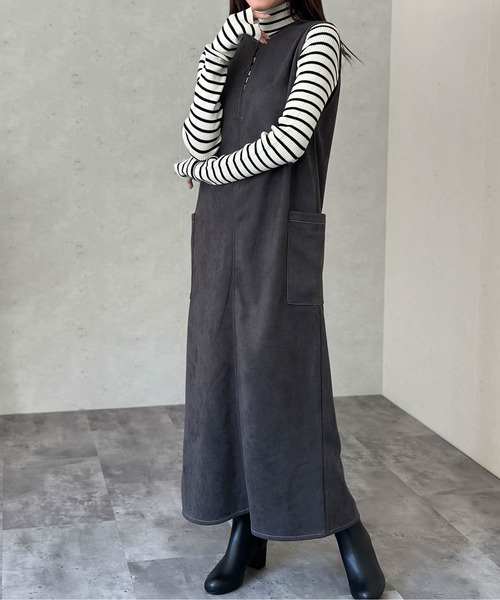 Per sist ence（パーシエンス） ワンピース フェイクスエード前後2WAY