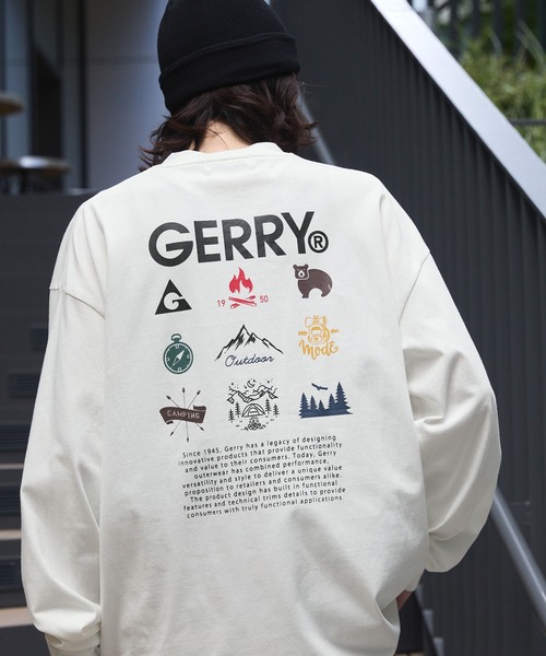 tシャツ GERRY/ジェリー 別注 バックサークルロゴプリント ビッグシルエット長袖Tシャツ メンズ レディース | GERRY | 10