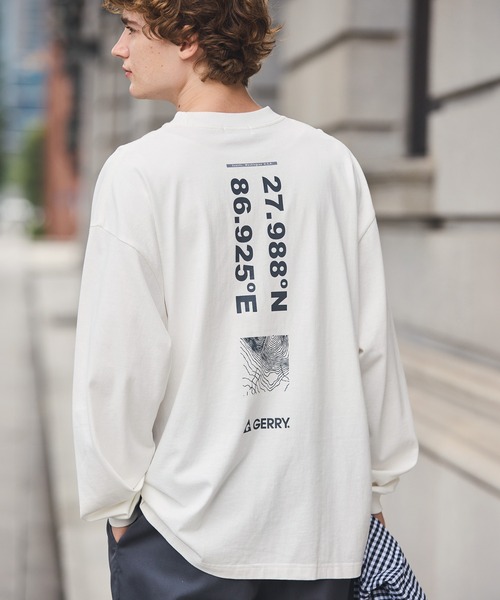 GERRY（ジェリー） tシャツ 別注 バックサークルロゴプリント ビッグ