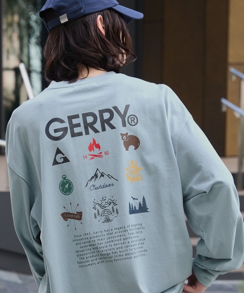 tシャツ GERRY/ジェリー 別注 バックサークルロゴプリント ビッグシルエット長袖Tシャツ メンズ レディース | GERRY | 13