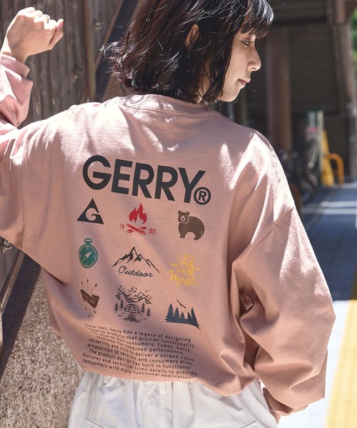 tシャツ GERRY/ジェリー 別注 バックサークルロゴプリント ビッグシルエット長袖Tシャツ メンズ レディース | GERRY | 14