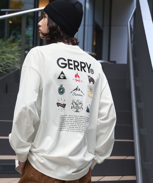 tシャツ GERRY/ジェリー 別注 バックサークルロゴプリント ビッグシルエット長袖Tシャツ メンズ レディース | GERRY | 18