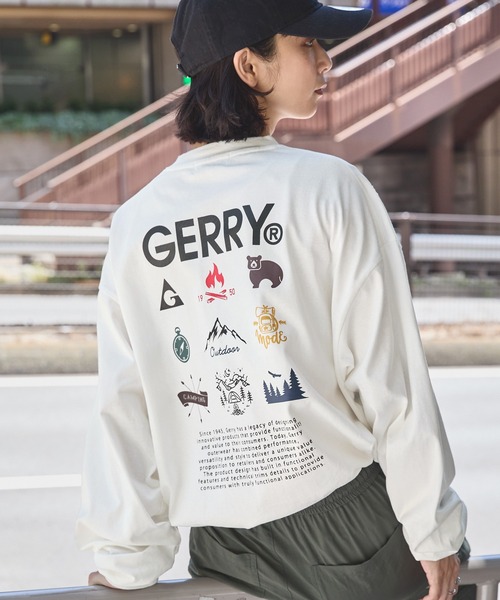 tシャツ GERRY/ジェリー 別注 バックサークルロゴプリント ビッグシルエット長袖Tシャツ メンズ レディース | GERRY | 22