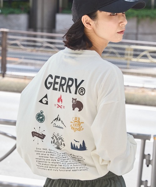 tシャツ GERRY/ジェリー 別注 バックサークルロゴプリント ビッグシルエット長袖Tシャツ メンズ レディース | GERRY | 26
