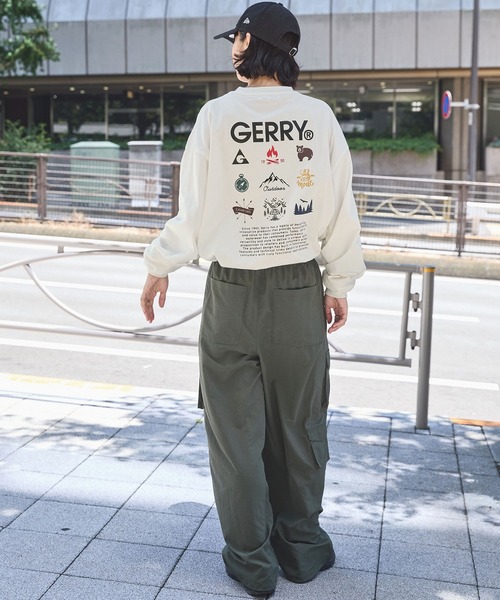 tシャツ GERRY/ジェリー 別注 バックサークルロゴプリント ビッグシルエット長袖Tシャツ メンズ レディース | GERRY | 29