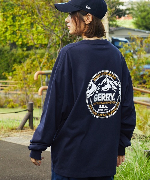 GERRY（ジェリー） tシャツ 別注 バックサークルロゴプリント ビッグ