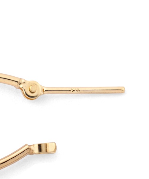 【アネモネ】オーバルフープピアスK10 ANEMONE（アネモネ） ピアス オーバルフープピアス「K10」 レディース