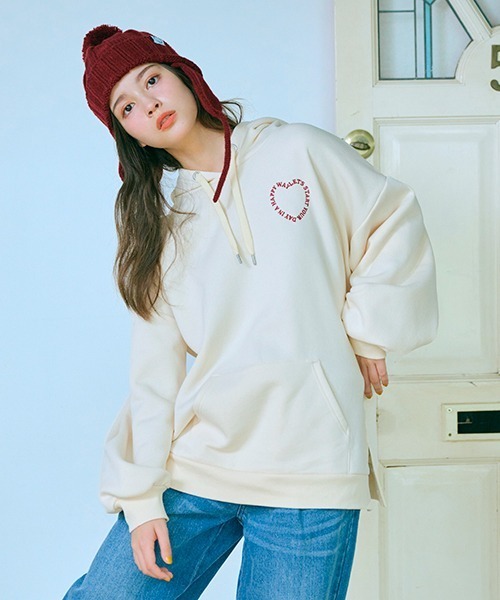 LOVETOXIC パーカー バックハート裏起毛BIGパーカ キッズ : ZOZOTOWN