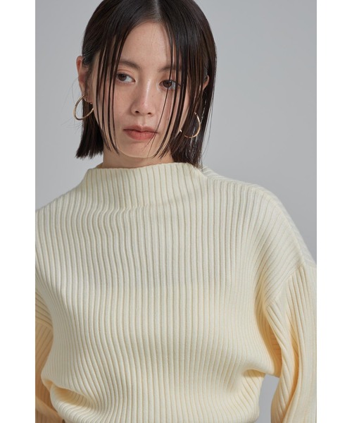 6382【美品】アンスクリア　タートルネック　ボリュームスリーブニット　ウール 楽天市場】INSCRIRE(アンスクリア)IBC018 カシミア タートルネック