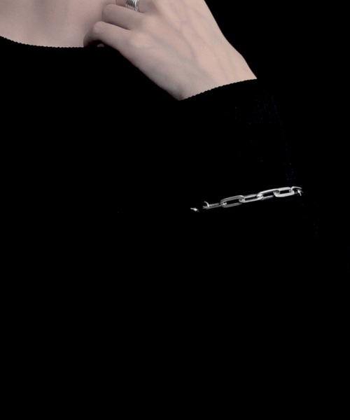 ブレスレット 「YArKA/ヤーカ」flat oval chain bracelet 「LIMN」 / オーバルフラットチェーンブレスレットの画像