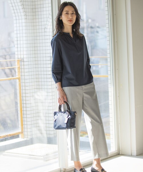 売れ筋商品|||カールバンクス カットソー レディース  White, Deep Sea Blue TAKA-Q｜ハンチ/HUNCH シアーカットソー 半袖 レディース シャツ