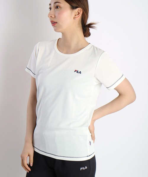 FILA（フィラ） uvカット tシャツ 半袖 吸水速乾 ダブルメッシュ 半袖