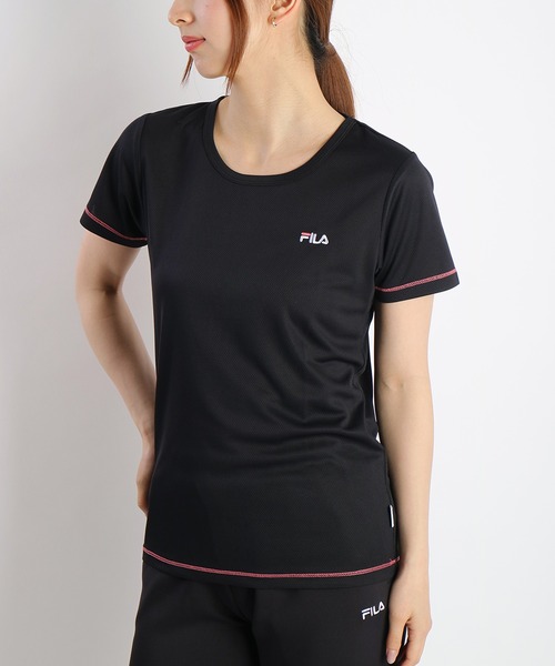 FILA 半袖Tシャツとスカートセット Lサイズ FILA（フィラ） tシャツ 半袖 吸水速乾 ダブルメッシュ 半袖Tシャツ