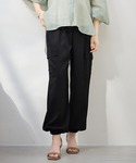 マタニティ 「撥水加工」エステルツイルカーゴパ...の詳細画像1