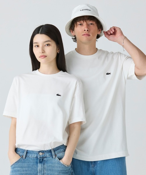 【未使用】LACOSTE　バーシティグラフィックプリントクルーネック半袖Tシャツ バーシティグラフィックプリントクルーネックTシャツ | LACOSTE