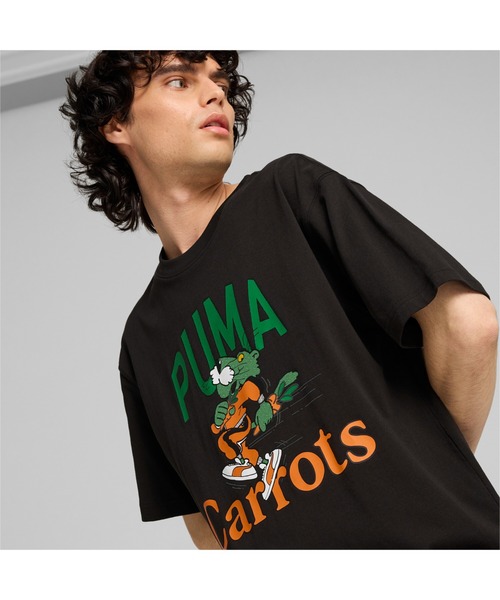 PUMA◆プーマ×クリティカルグラフィック半袖Tシャツ 940782-01 PUMA tシャツ プーマ メンズ x CARROTS グラフィック 半袖 T