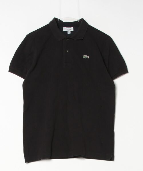 ラコステ　半袖　ブラック LACOSTE（ラコステ） 半袖ポロシャツ X-SMALL ブラック メンズ