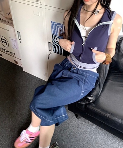 LOEFF ロエフ ウール ギャバ クルーネック ベスト 8825-209-0133