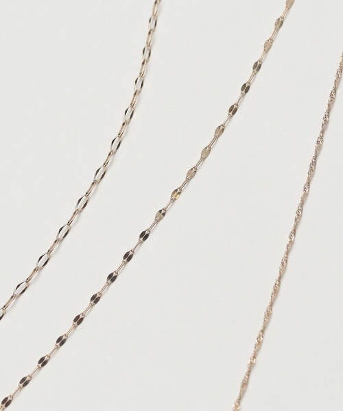 NOIR DE POUPEE（ノワールドプーペ） ネックレス K10YG ペタルチェーン