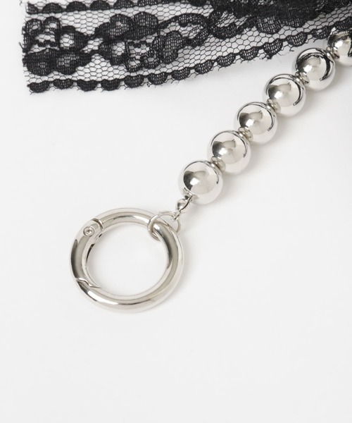 SMELLY（スメリー） キーホルダー ローズレースリボンストラップ