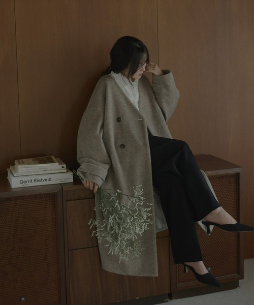 Olu.（オルドット） ノーカラーコート コート 「rii × Olu.」ノー