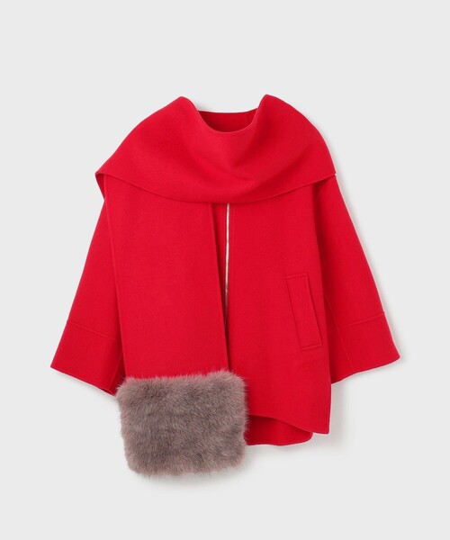 Diagram ポンチョ フードストールリバーコート レディース : ZOZOTOWN