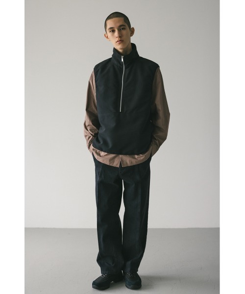 Clubhaus×OncourseTech™ ハーフジップベスト STYLEMIXER（スタイルミキサー） ベスト ジレ ハーフジップパッファー
