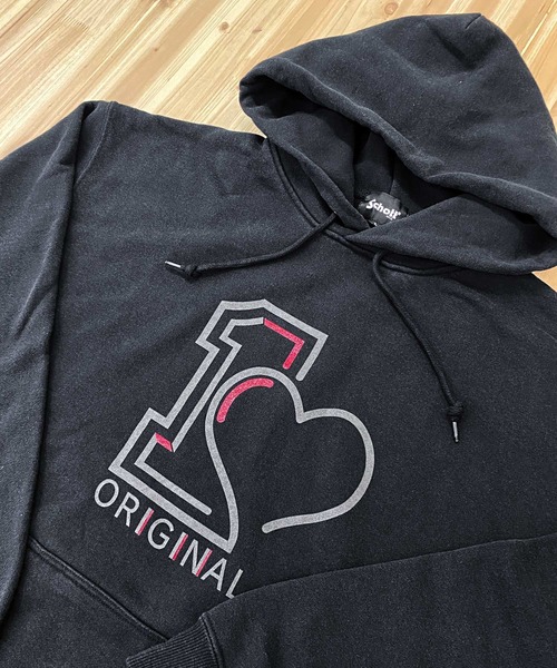 Schott N.Y.C パーカー ORIGINAL HEART HOODED SWEAT メンズ