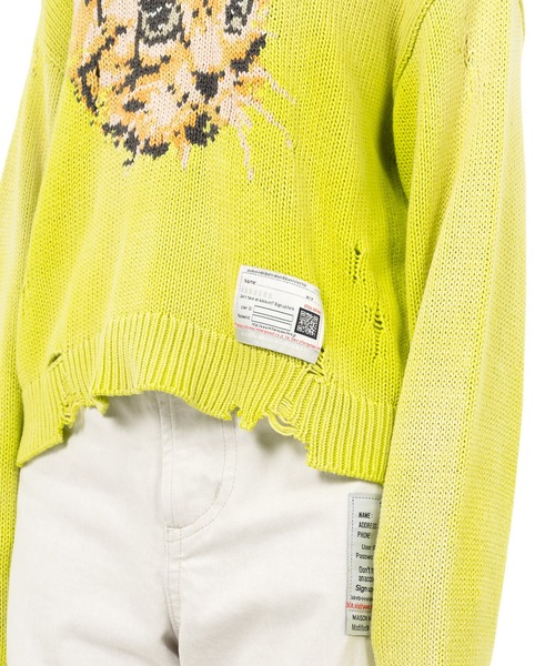 ミハラヤスヒロ　サンフェイデッドニットセーター　イエロー Maison MIHARA YASUHIRO ONLINE STORE（メゾンミハラヤスヒロ