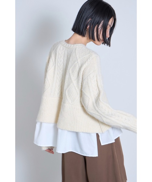 ❤️新品❤️前スイッチ★トミー★基本No.2★ライト付★ひかり号★日本製★旧動力 &. NOSTALGIA（ノスタルジア） ニット セーター 裾ペプラムドッキング