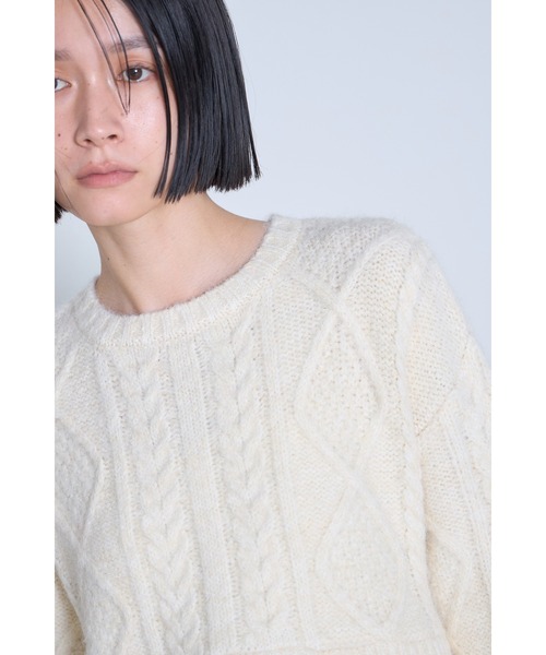 &. NOSTALGIA（ノスタルジア） ニット セーター 裾ペプラムドッキング