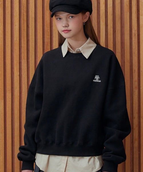 トレーナー スウェット A'GEM/9 × .kom 「muah muah/ムーアムーア」 FLEECE REGULAR SWEATSHIRTS/フリ KOM トレーナー スウェット A'GEM/9 × .kom 「muah muah/ムーア