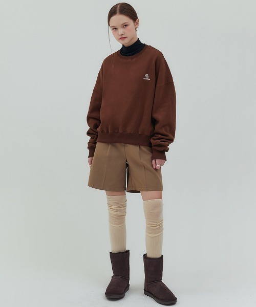 トレーナー スウェット A'GEM/9 × .kom 「muah muah/ムーアムーア」 FLEECE REGULAR SWEATSHIRTS/フリ KOM トレーナー スウェット A'GEM/9 × .kom 「muah muah/ムーア