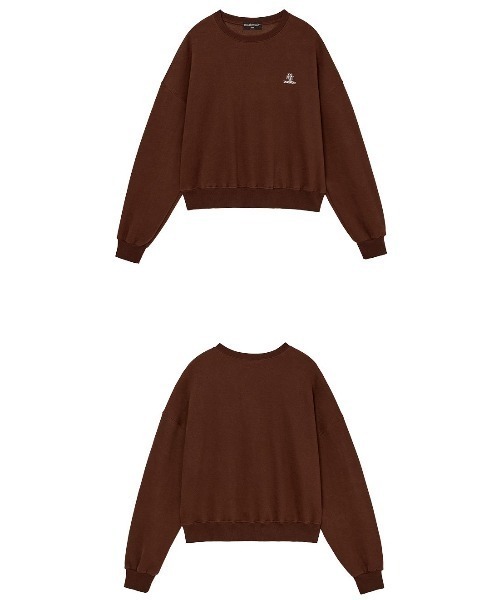 トレーナー スウェット A'GEM/9 × .kom 「muah muah/ムーアムーア」 FLEECE REGULAR SWEATSHIRTS/フリ KOM トレーナー スウェット A'GEM/9 × .kom 「muah muah/ムーア