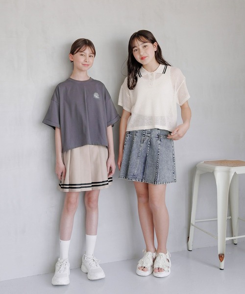 sheller デニムミニスカート GLOBAL WORK スカート CHEER ONデニムスカート/147414 キッズ