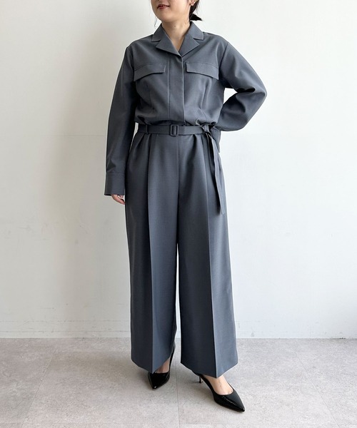 N.O.R.C オールインワン ウォシャブルテーラードカラーオールインワン