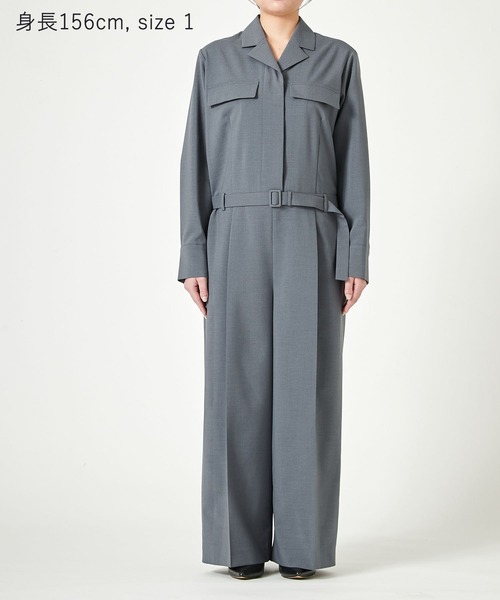 N.O.R.C オールインワン ウォシャブルテーラードカラーオールインワン