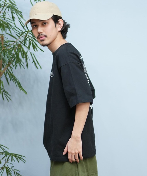【RVCA】バックグラフィック 半袖 Tシャツ ブラック / 送料無料 RVCA tシャツ RVCA/ルーカ 半袖Tシャツ バックプリント BF041